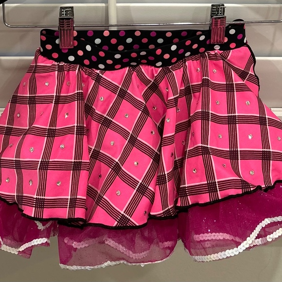 Pink Polka Dot Jazz / Tap Dance costume - Picture 6 of 8